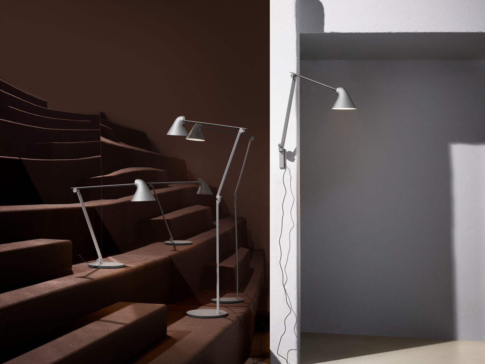 NJP Wall Short シルバー　ルイスポールセン　ウォールライト NJP Wall Lamp by Oki Sato | Adjustable Light | Louis Poulsen
