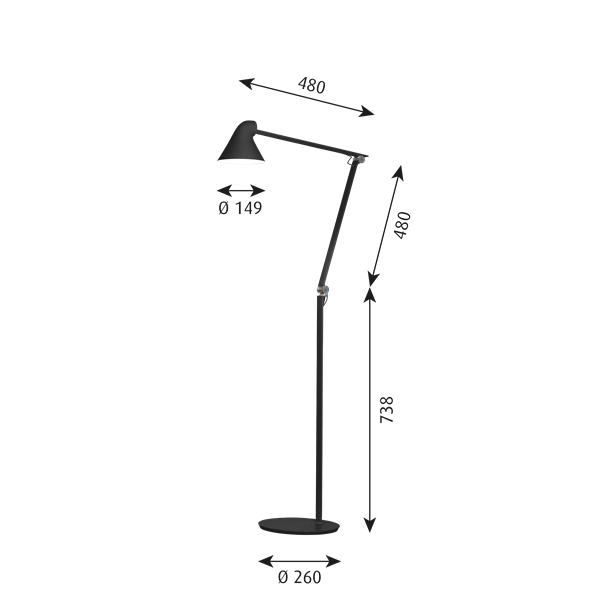 NJP Floor Lamp | Shop Floor Lamps | Louis Poulsen
