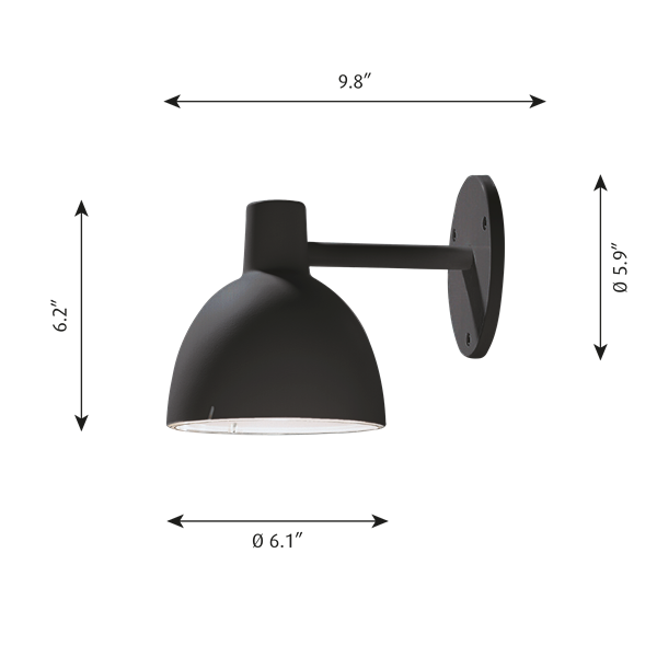 louis poulsen toldbod l burnished 廃番 Toldbod Outdoor Wall Light – City Lights SF