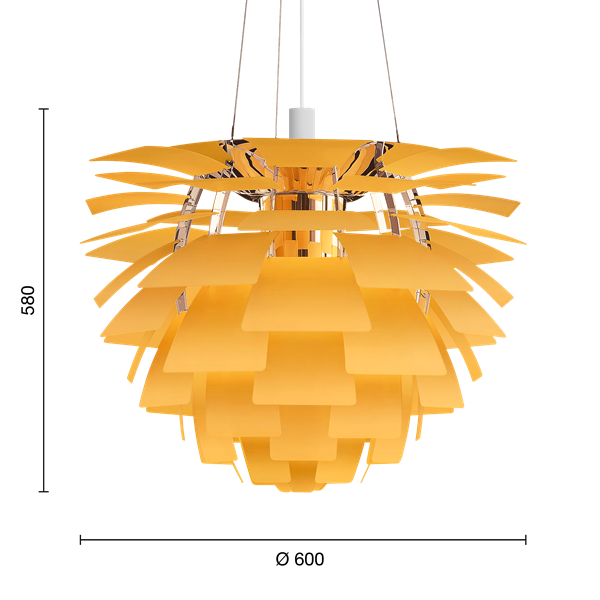 PH Artichoke Yellow Glass - Louis Poulsen | FENDI Casa コレクション